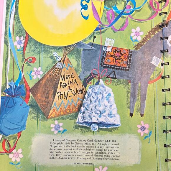 VTG 1964 Betty Crocker's Parties for Children Book, Second Printing, HC - Picture 3 of 6